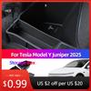 Автомобильная наклейка для Tesla Model Y Juniper 2025 TPE Ящик для хранения в багажнике и боковые карманы Хранение инструментов и модификация интерьера автомобиля Ca