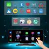 10,26-дюймовый видеорегистратор DVR Car Carplay android auto беспроводной видеорегистратор с двумя объективами BT FM AUX 64G OBD мониторинг парковки