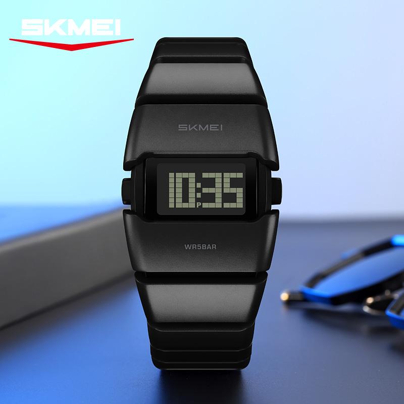 SKMEI 2710 New Sport Unique Dial Design Men's Electronic Watch Waterproof Luminous Timing Classic Digital Watch Reloj Hombre