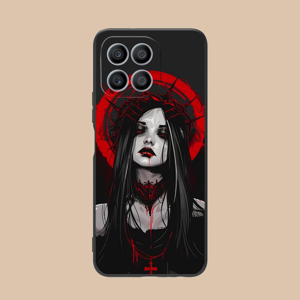 Чехол для мобильного телефона в стиле Террор Готика для Honor 90 80 70 60 50 30 20 10 9 8 7 Pro S SE Lite 5G Цветной Печатный Чехол