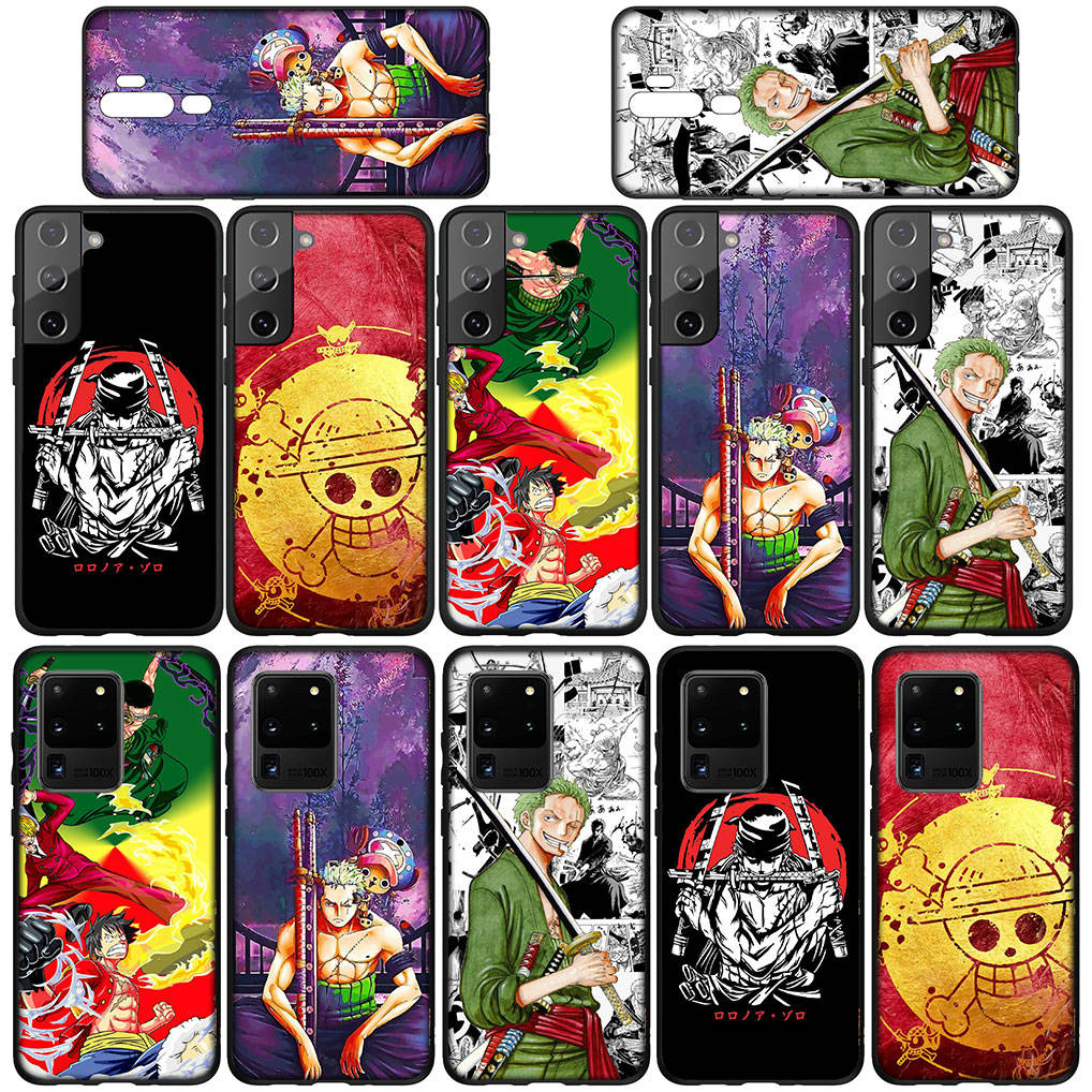 Для Samsung Galaxy S24 S23 iPhone 16 15 14 Xiaomi Redmi Note 13 12 11 10Plus 9 Pro Max X XR чехол для телефона Roronoa Zoro One Piece Luffy OPPO Huawei чехол