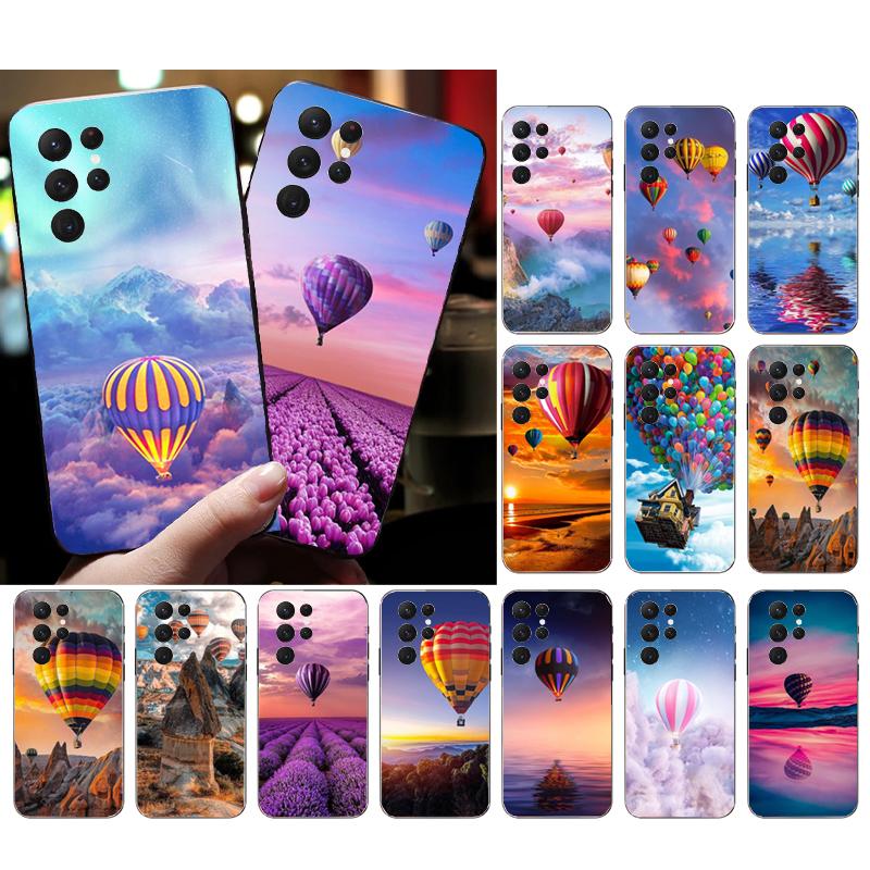 Hot Air Balloon Phone Case For Samsung S25 S24 S23 S22 S21 S20 Ultra S20 S22 S21 S20 FE S24 Plus Shell Case