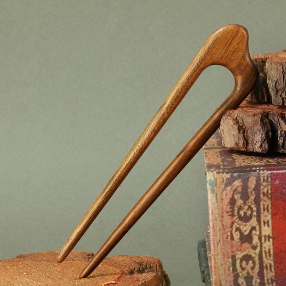 Vintage Wooden Hair Sticks Retro Ponytail Hair Bun Maker Headdress Hair Forks  Hair Accessories