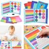 Educational Arithmetic Learning Fraction Learning Toy Jigsaw Puzzle Educational Toy for Children Brain Developments Toy