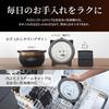 Tiger Thermos (TIGER) Rice Cooker 1 Sho Pressure IH Type Bubble Fire Cooker Earthen Pot Furnace Coated Pot Fog Black JPI-X180KX
