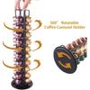 SEVENLINE Coffee Pod Holder Stand Compatible With Nespresso Original Pods Carousel Storage Rack Capsules Organizer For 40 Capsules (Black)