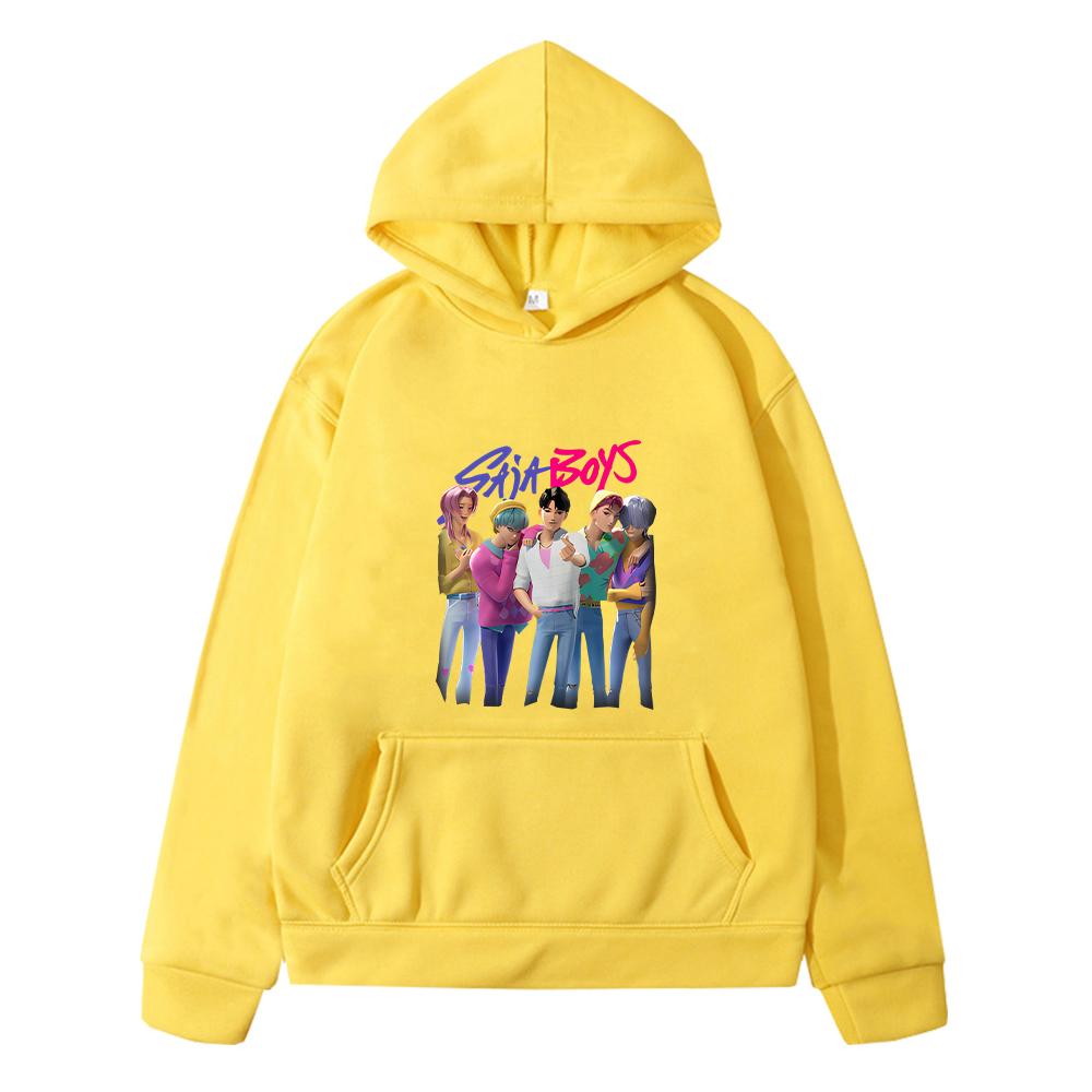 Saja Boys Kids Print Hoodies Fleece Sweatshirt Cartoon Jacket Y2k Kpop Demon Hunters Anime Hoodie Autumn Pullover Girls Clothes