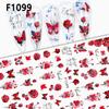 Purple Petals Nail Stickers Blossom Pink Nail Tips Decoration New Creative Decals  Nail Art