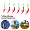 Swivel Saltwater Feather Hook Sea Bait Fishing Lures Fish Tackle Mackerel Pesca