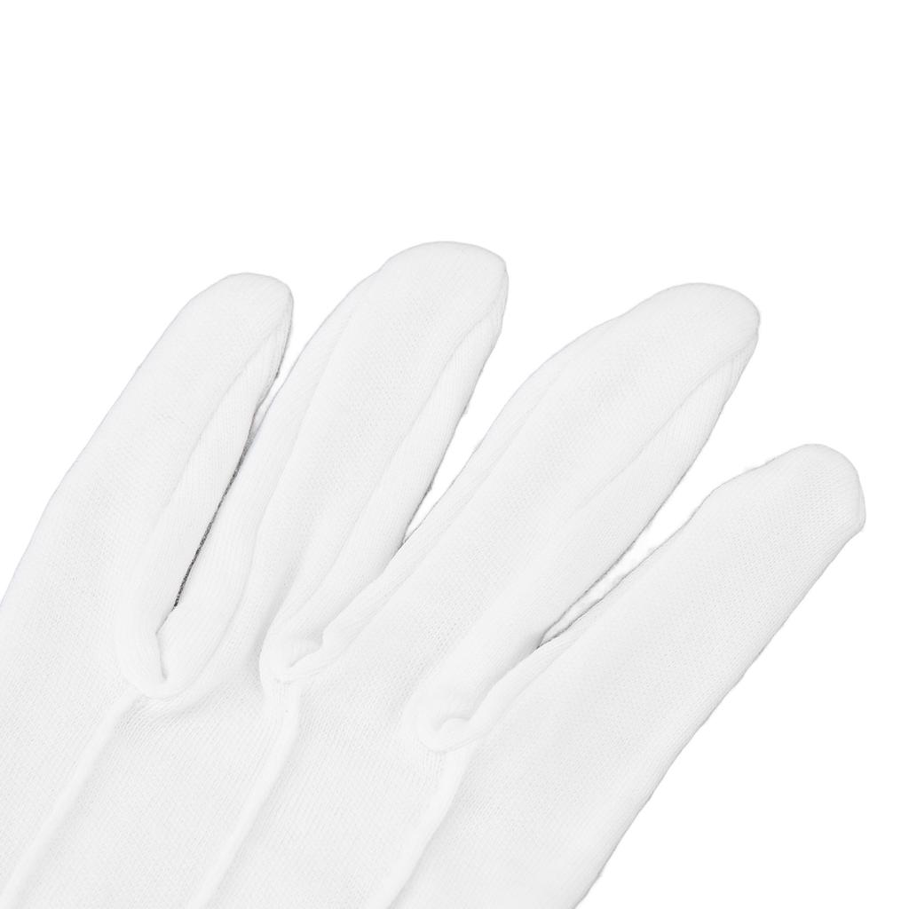 2 шт. Бильярдные перчатки Соревновательные перчатки рефери Профессиональные белые перчатки с манжетой на кнопке Полиэстер Хлопок