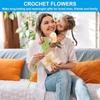 6шт искусственных цветов крючком цветы букет маргариток ручной вязки цветок маргаритки на День святого Валентина День матери день рождения свадьба домашний декор