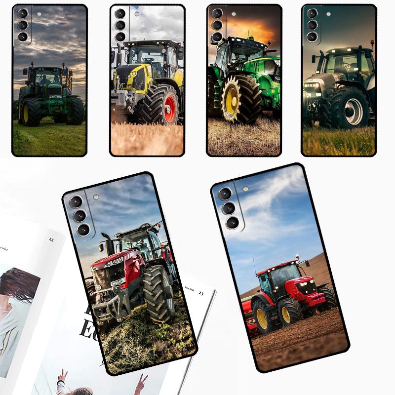 Фермерский трактор Чехол для Samsung Galaxy S24 Ultra S23 S22 S21 Plus S20 FE S8 S9 S10 Note 10 20 Ultra