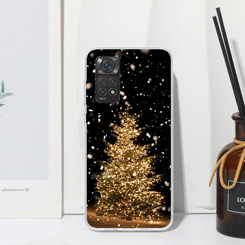 Merry Christmas Tree Snow Phone Case For Xiaomi Redmi Note 15 13 14S 14 Pro Plus 12S 11S 10S 12 11E 10 11T Art Fundas Back Cover
