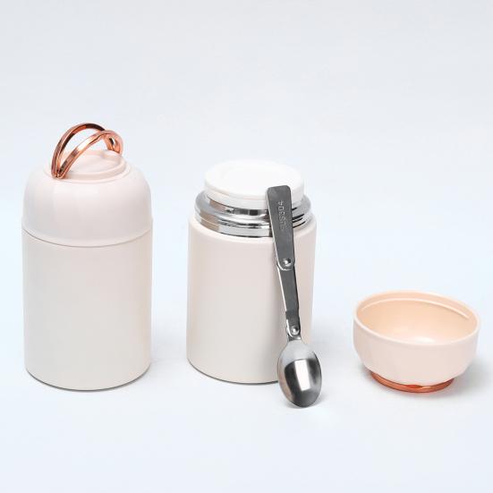 500ML Soup Thermal Cup Insulated Vacuum Food Jar Wide Mouth Flask Leakproof Stainless Steel Lunch Container