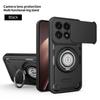 Бронированный противоударный чехол для Xiaomi 17 5G с защитой шторки камеры, металлическим кольцом-держателем, защитная задняя крышка телефона Coque Fundas