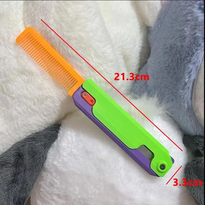 Gravity Folding Claw Knife Radish Knife 3d Printing Gravity Knife Small Radish Push Card Decompression Toy Christmas Gift