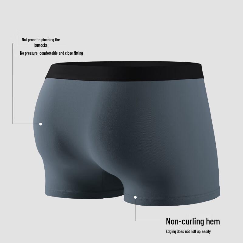 Nanjiren Мужские боксеры-брифы из 100% хлопка с антибактериальным эффектом 10A