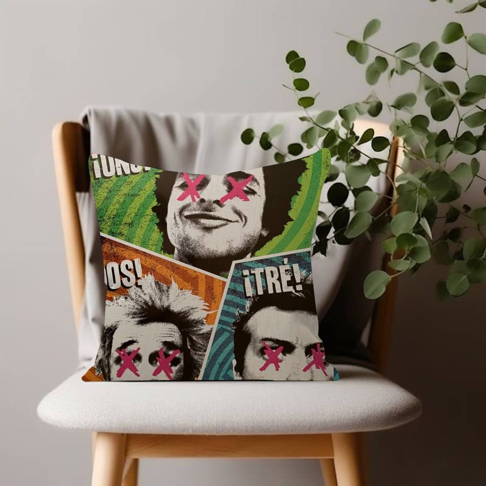 Green DayMusic Rock Band pillow cover sofa cushion cover home room decoration children gift