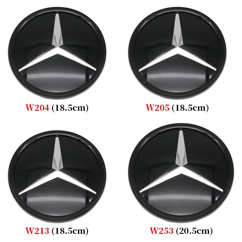 3D Mirror Mesh Front Grille Star Emblem Badge Replacement For Mercedes Benz W205 W204 W253 W213 Car Styling Accessories CJKLM1