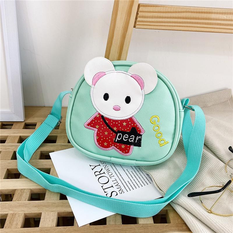 Adorable Cartoon Pu Leather Girls Shoulder Bag Fashionable Princess Coin Purse
