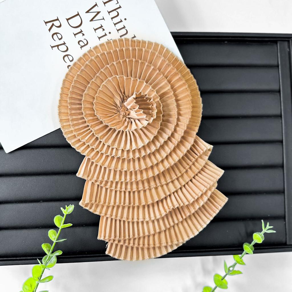 Нежный многоцветный шифоновый цветок многослойная плиссированная тканевая наклейка крафт цветок свадебное платье платье топ декоративные аксессуары