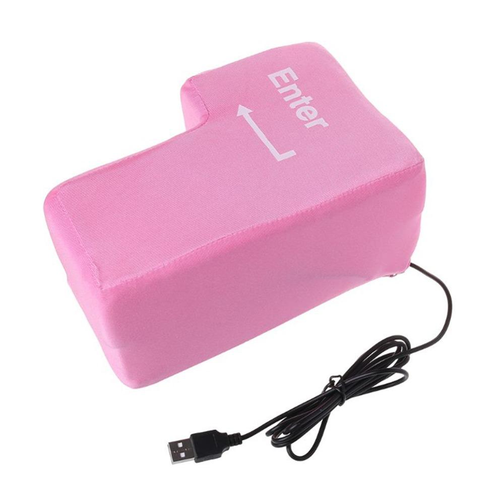 Подушка для рабочего стола Большая клавиша Enter USB-клавиатура Компьютерная клавиша Enter USB-кнопка вентиляции Офисные принадлежности