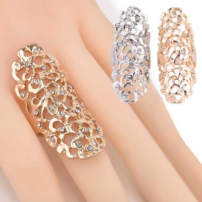 1 шт. серебряное женское свадебное светлое большое кольцо полые ювелирные изделия в стиле панк золотой подарок