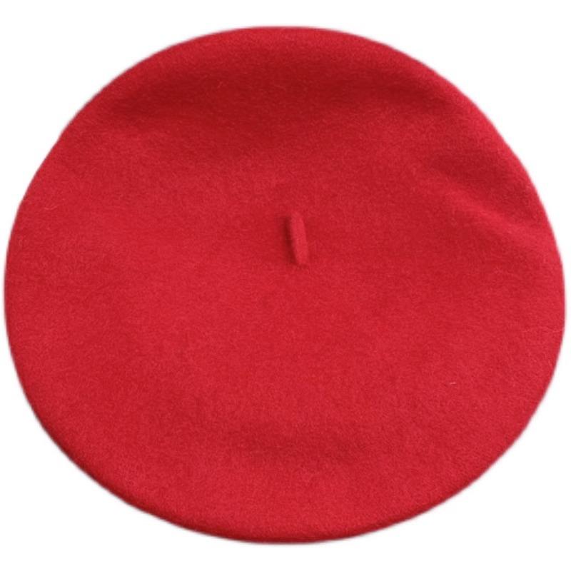 Берет из шерсти в корейском стиле Beilei: Универсальная шляпа художника на осень/зиму