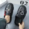 Male Slipper Summer Hole Outdoor Men's Shoe Mascullino Pvc High Quality Fashion Slides Trend 2024 Eva Style Comfortable Clappers