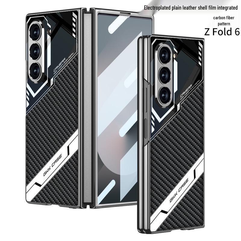 Электролитический кожаный чехол для Samsung Z Fold6 - Противоударный, Дизайн для киберспорта.