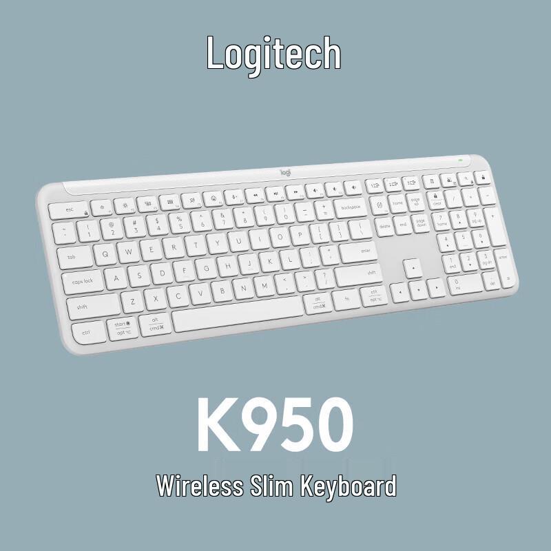 Logitech K950 Многоустройственная Bluetooth Беспроводная Клавиатура