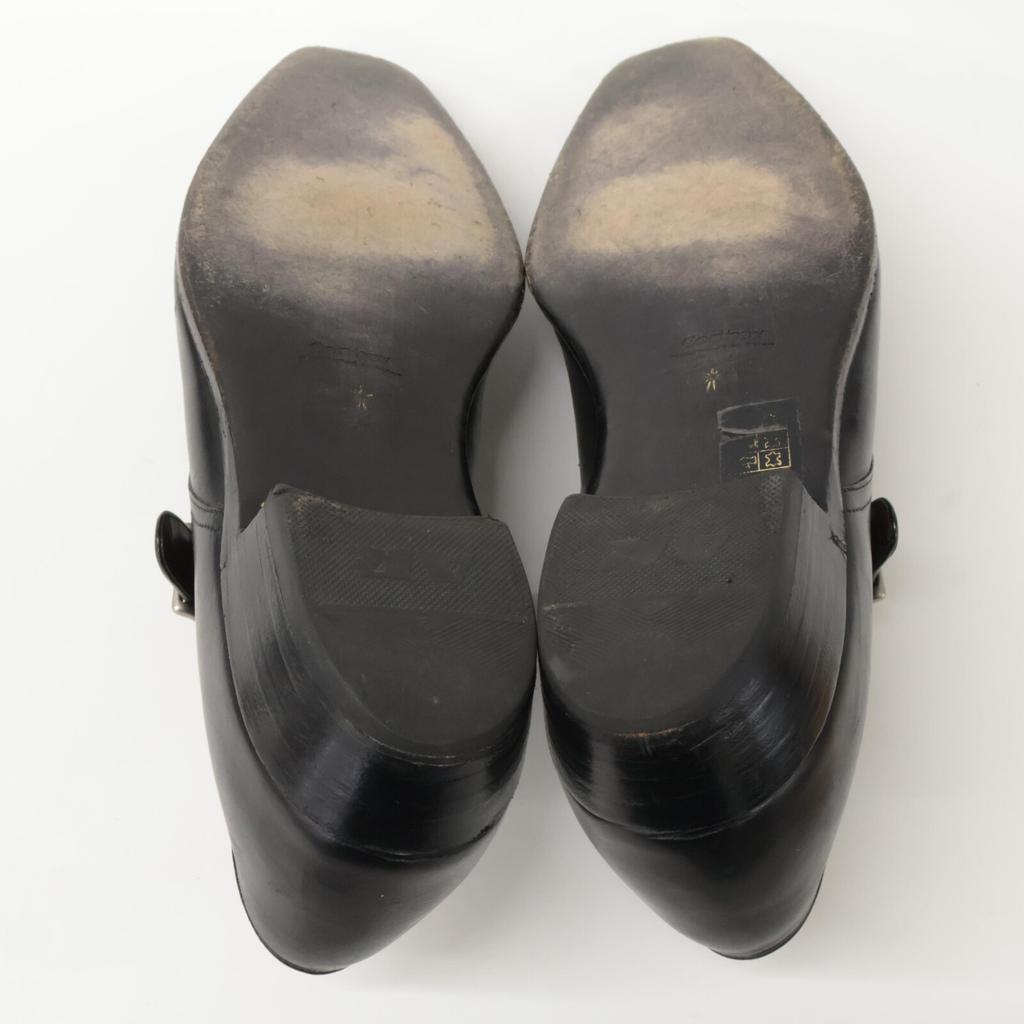 CORTHAY Monk Strap Leather Shoes Shoes Not Listed blackUsed