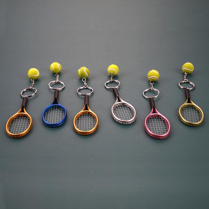 Милая спортивная мини-теннисная ракетка, кулон, брелок для ключей, аксессуары, подарки