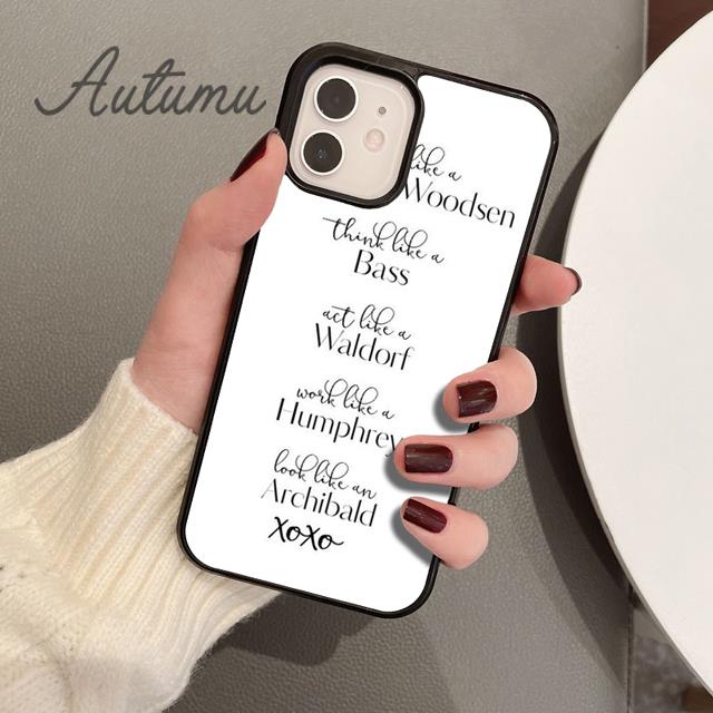 Чехол для телефона «Сплетница» с цитатами Блэр Уолдорф для iPhone 11 12 13 14 Pro Max mini XR XS SE 2020 6S 7 8 Plus Samsung S21 S22