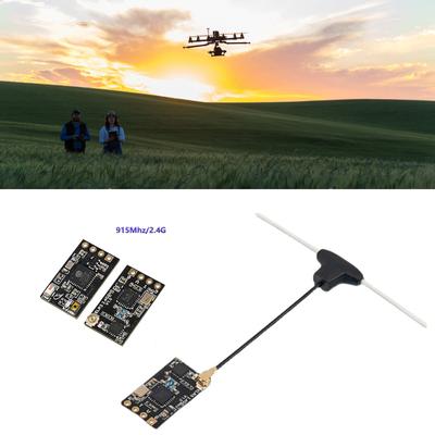 Приемник ELRS 2.4G/ Приемник ELRS 915 МГц/868 МГц Комплект с Т-образной антенной для FPV дронов, самолетов, квадрокоптеров
