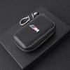 HBSW4 3D Logo Leather Car Remote Key Case Bag Keychain Storage Box For BMW M 1 3 5 7 Series E46 E90 E60 F30 F10 G30 G20 X1 X2 X3 X5 X7