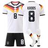 Подростки Дети Взрослые Индивидуальное Имя Футбольная Форма 2026 Чемпионат Мира по Футболу Германия Домашняя #8 КРООС Тренировочный Комплект с Носками