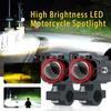 Motorcycle Auxiliary Spotlight Light Motorbike LED Headlight Bulbs External Moto Fog Lights TV Scooter Driving Lamp