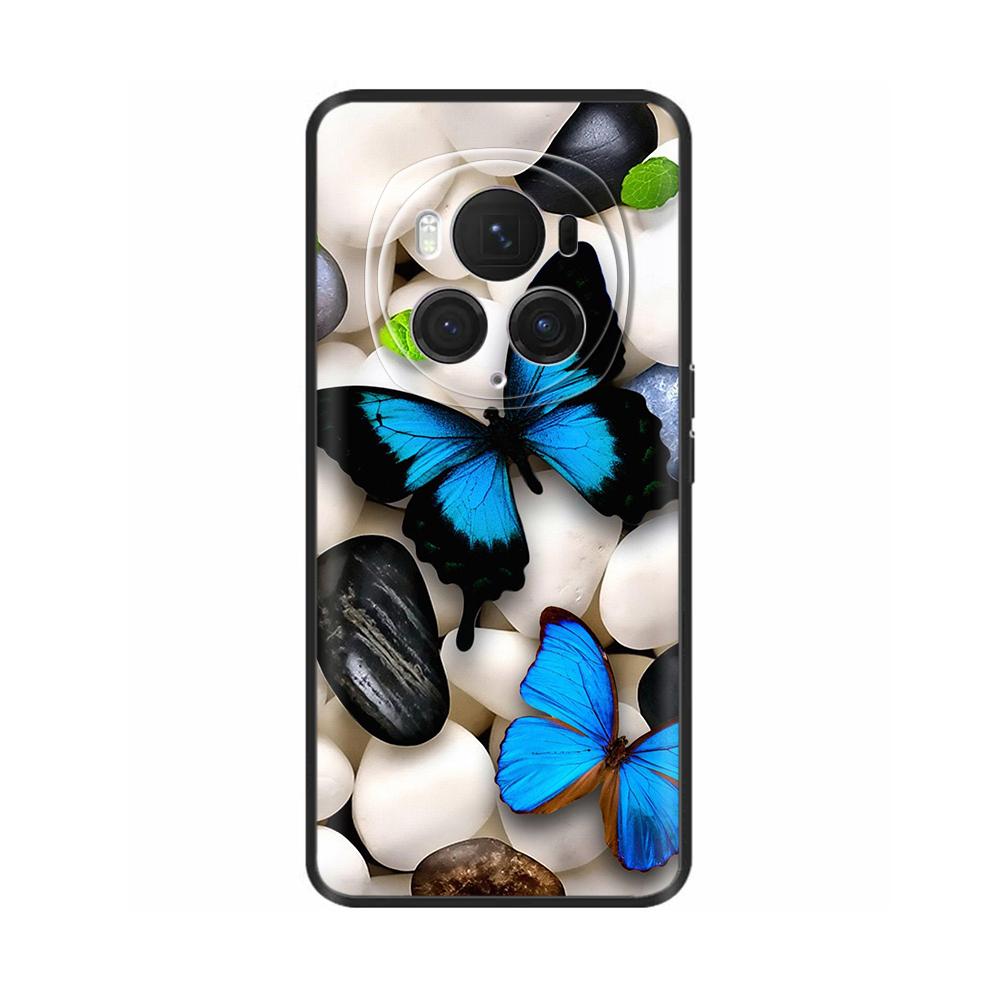 Чехол-задняя крышка для Honor Magic6 Pro 5G Для Honor Magic6 5G Мягкий черный силиконовый Модный чехол для телефона Для Magic 6 Pro Coque Fundas