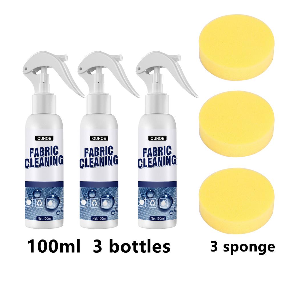 100 мл чистящее средство для салона автомобиля, тканая ткань для фланца автомобильного сиденья, безводный сильный чистящий спрей, средство для чистки ковров