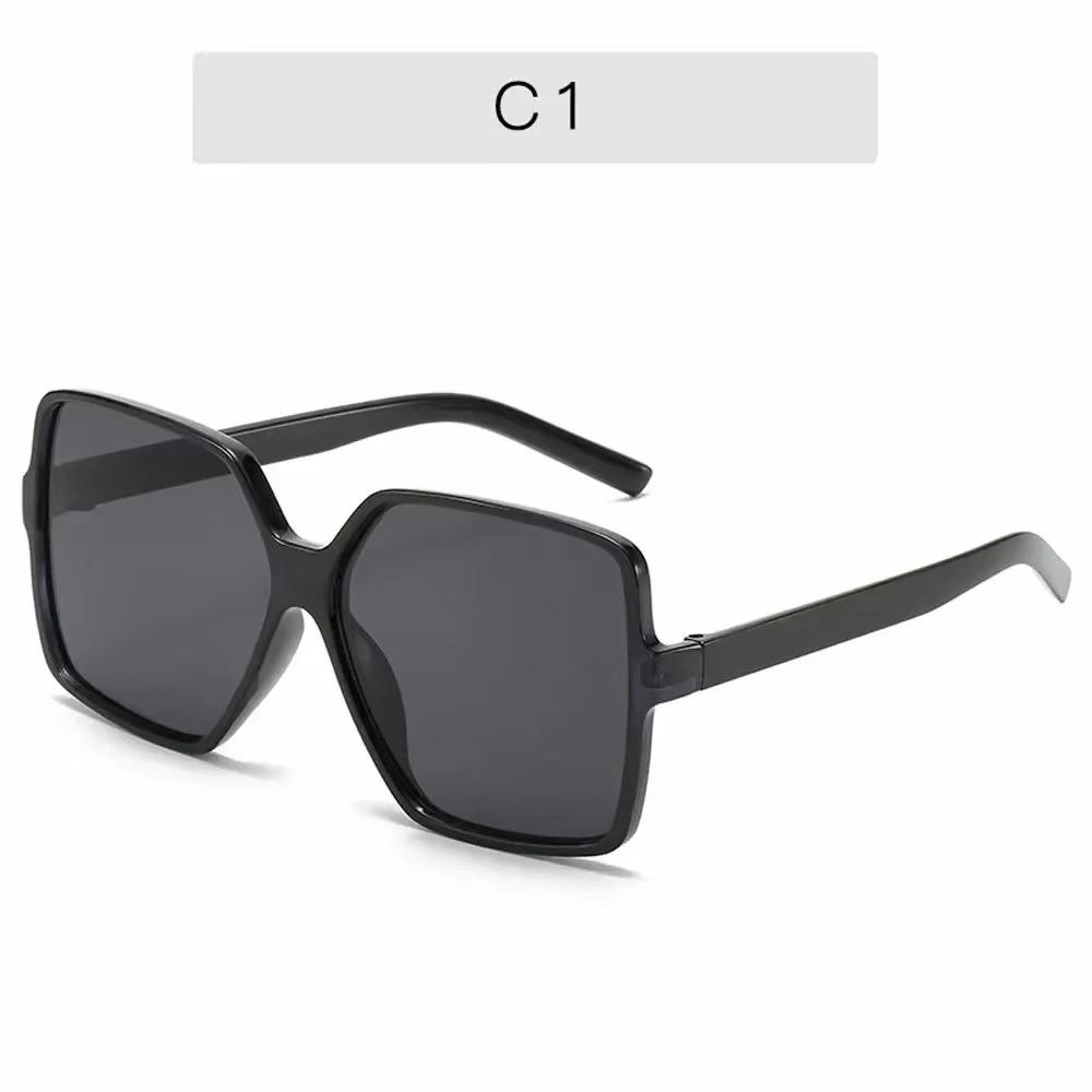 Oversized Square Sunglasses for Women and Men UV Protection Eyeglasses Retro Big Frame Sun Glasses Fashion Shades