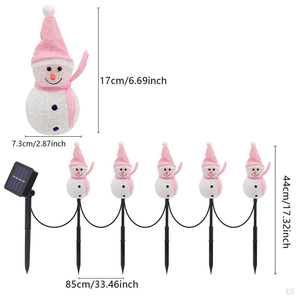 Christmas Path Lights, Solar Powered, Multipurpose Walkway Decorations for