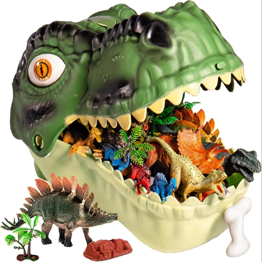 Фигурки динозавров Включает коробку для хранения Dino, Мир динозавров Игрушки, Подарок-игрушка для детей 46 шт. Игрушка-динозавр