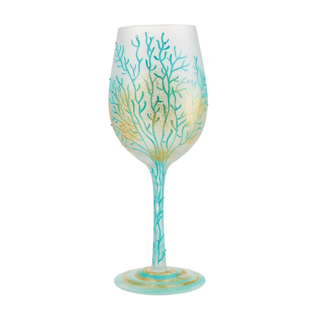 enesco Lolita Wine Glass Under the Sea 6012482