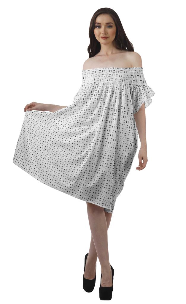 Moomaya Printed Poly Crepe Tunic Plus Size Womens Dresses Sleeveless Ladies