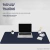 90X45 Mouse Pad, Extra Large Desk Pad, Waterproof Leather Desk Mat, Writing Pad, Keyboard Leather Desk Mat, Double-Sided Mat, Blue And Yellow 3765