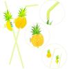 50 шт. Ананасовые трубочки Ананасовые трубочки для коктейлей Тропические трубочки Коктейльные трубочки Гавайские трубочки для вечеринки Луау, вечеринки у бассейна, Гавайские принадлежности для вечеринок