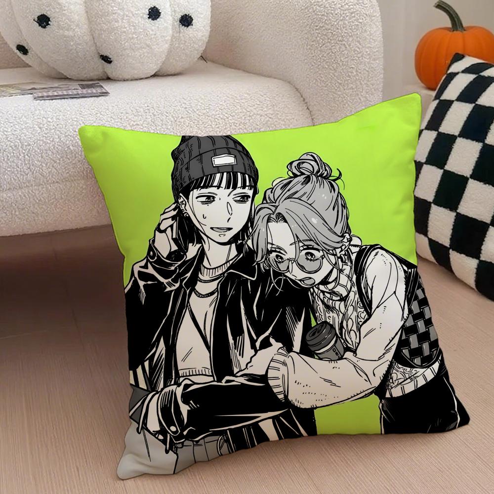 Anime AAya Oosawa Cushion Cover Throw Pillow Cover Hidden Button Durable Polyester Chair Cushion
