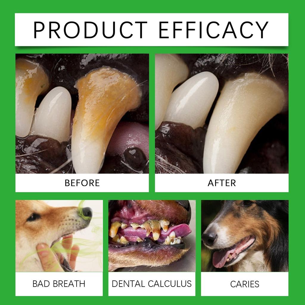 Pet Teeth Tartar Plaque Cleaning Finger Sleeves 1ML