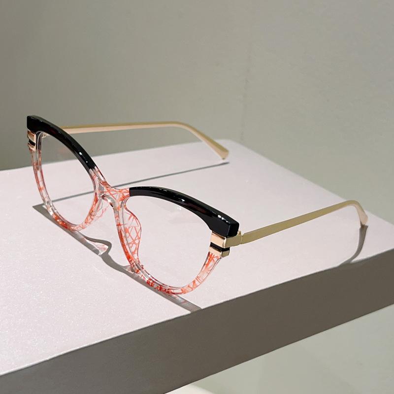 Vintage Cat Eye Anti Blue Light Optical Lens Glasses Women Luxury Myopia Customize Prescription Photochromic Eye Glasses Frames